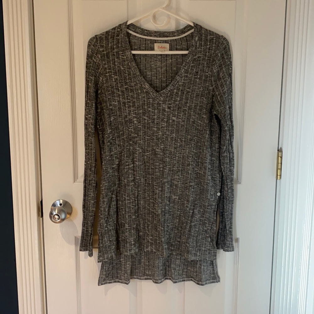 Anthropologie Deletta Ribbed Tunic